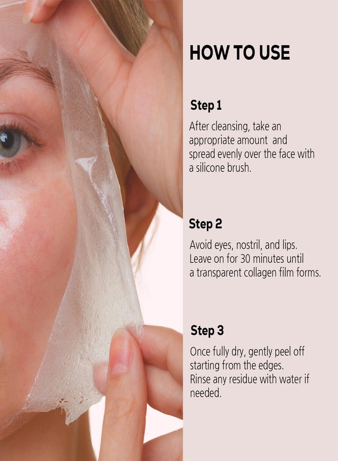 ABEREDE Collagen 70 PDRN Glow Mask 2.82 fl.oz, Korean Peel-Off Mask for Firming, Glass Skin, Glutathione, Cica PDRN, Slow-Aging, Hydrating, Vegan K-Beauty Skin Care - Image 4